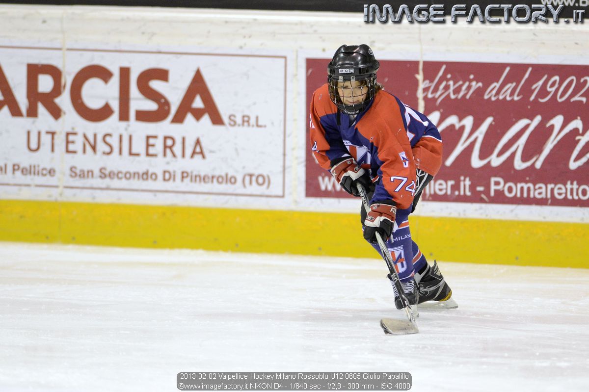 2013-02-02 Valpellice-Hockey Milano Rossoblu U12 0685 Giulio Papalillo